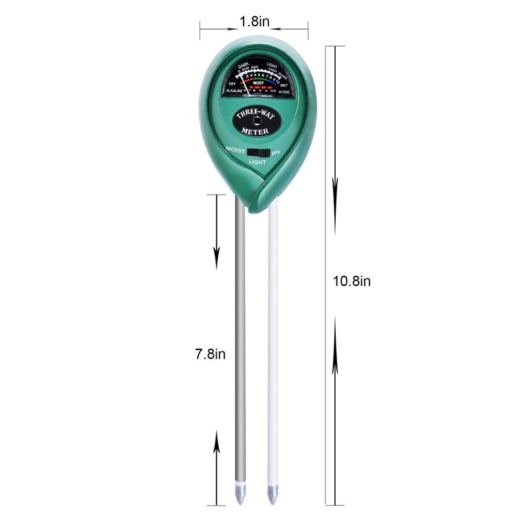 3-in-1 PH Moisture and Light Plant Soil Tester for Gardening Farming-4