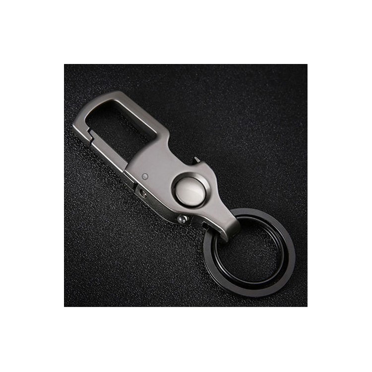 Ouvre-bouteille 3-en-1 Porte-clés Lampe De Poche LED - Gris-1
