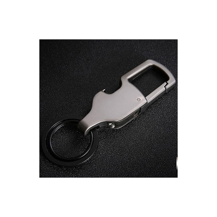 Ouvre-bouteille 3-en-1 Porte-clés Lampe De Poche LED - Gris-3