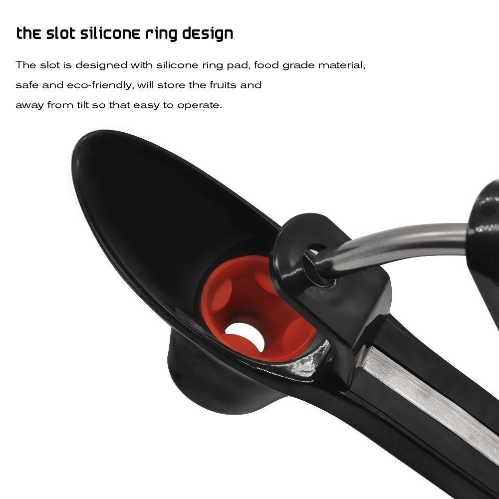 Cherry Pitter and Olive Core Remover Tool - Black-6