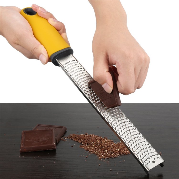 Kitchen Grater Sharp Stainless Steel Blade with Yellow Handle-1