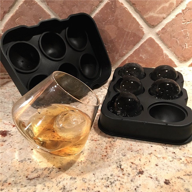 6 Compartments Mini Silicone Semi-circle Shape + Square Shape Ice Cube Candy Cake Chocolate Mold-5
