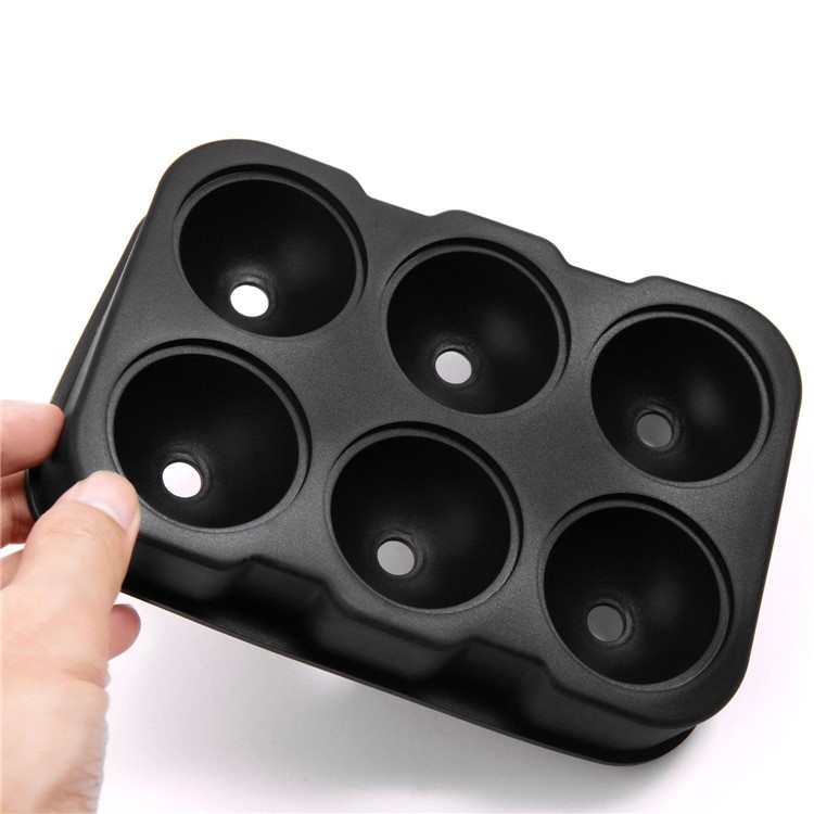 6 Compartments Mini Silicone Semi-circle Shape + Square Shape Ice Cube Candy Cake Chocolate Mold-6