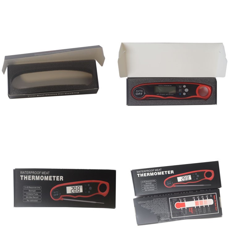 Instant Read Thermometer Waterproof Digital Meat Thermometer with Backlight and Calibration Functions-7