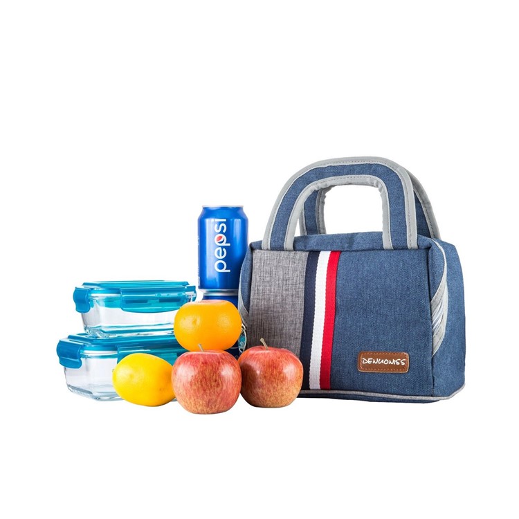 7.5L Portable Insulated Lunch Bag Cooler Bag Cooler Box Zip Closure Handbag-2