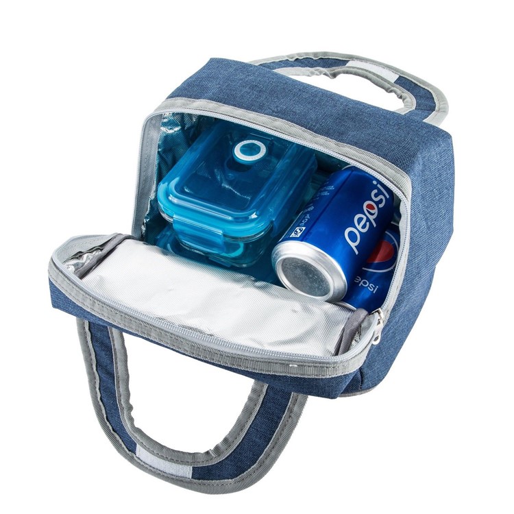 7.5L Portable Insulated Lunch Bag Cooler Bag Cooler Box Zip Closure Handbag-3