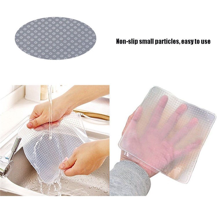 6PCS Reusable Silicone Food Wraps Stretch Lids-1