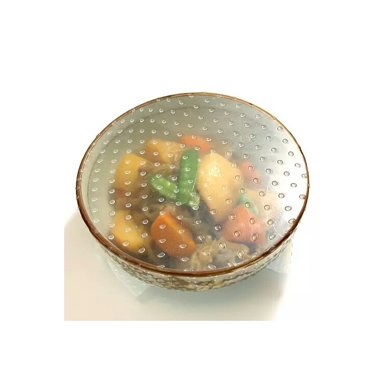 6PCS Reusable Silicone Food Wraps Stretch Lids-2