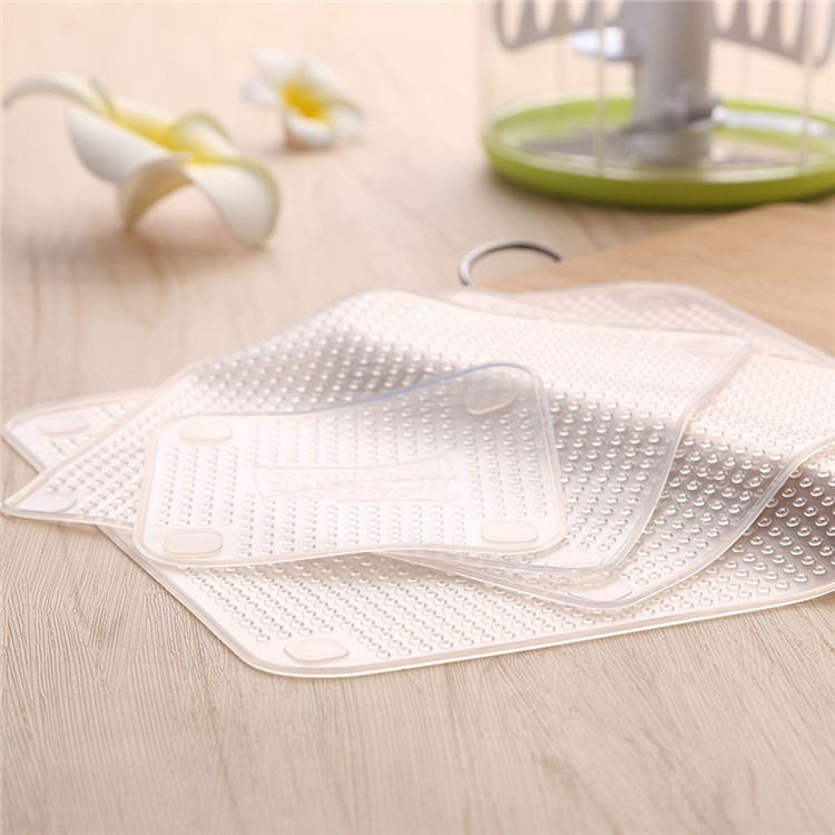 6PCS Reusable Silicone Food Wraps Stretch Lids-7