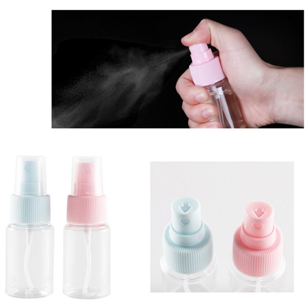 9Pcs/Set Portable PET Travel Bottles Containers Travel Bottle Set - Pink-2