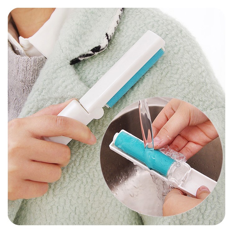 2Pcs/Set Washable Travel Lint Roller Reusable Sticky Picker Cleaner Sticky Lint Roller - Blue-10