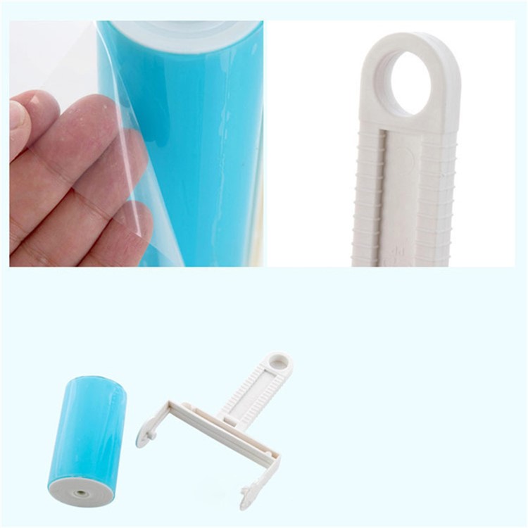 2Pcs/Set Washable Travel Lint Roller Reusable Sticky Picker Cleaner Sticky Lint Roller - Blue-30