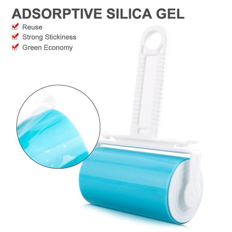 2Pcs/Set Washable Travel Lint Roller Reusable Sticky Picker Cleaner Sticky Lint Roller - Blue-37
