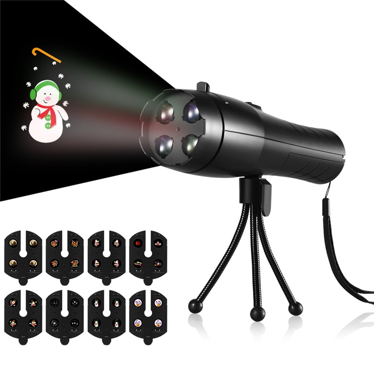 8 Pattern Cards LED Projector Flashlight Landscape Lamp for Xmas, Thanksgiving etc-1