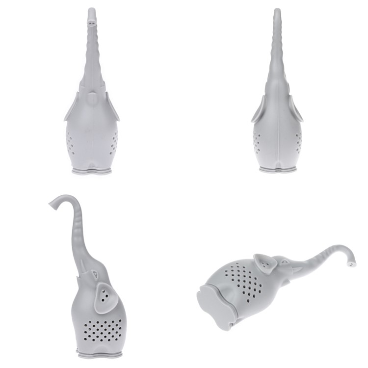 7 Pcs Cute Food-grade Silicone Tea Strainer Tea Infuser (Man, Monkey, Sea Lions, Elephant, Shark, Dog, Sloth)-10