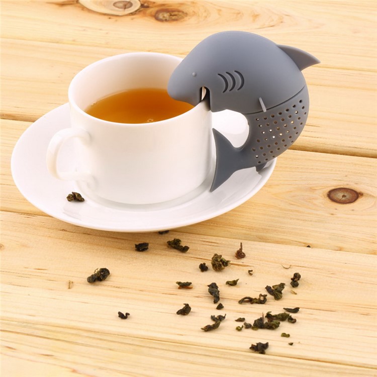 7 Pcs Cute Food-grade Silicone Tea Strainer Tea Infuser (Man, Monkey, Sea Lions, Elephant, Shark, Dog, Sloth)-18