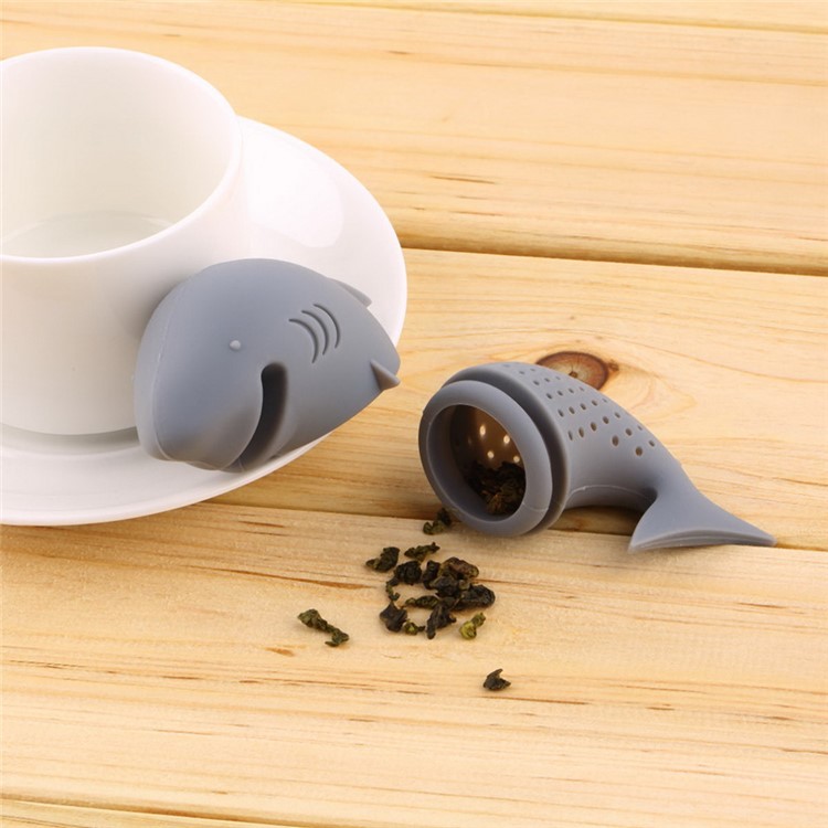 7 Pcs Cute Food-grade Silicone Tea Strainer Tea Infuser (Man, Monkey, Sea Lions, Elephant, Shark, Dog, Sloth)-19