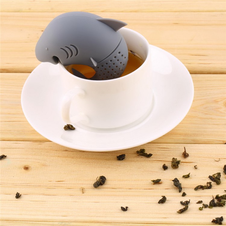 7 Pcs Cute Food-grade Silicone Tea Strainer Tea Infuser (Man, Monkey, Sea Lions, Elephant, Shark, Dog, Sloth)-22