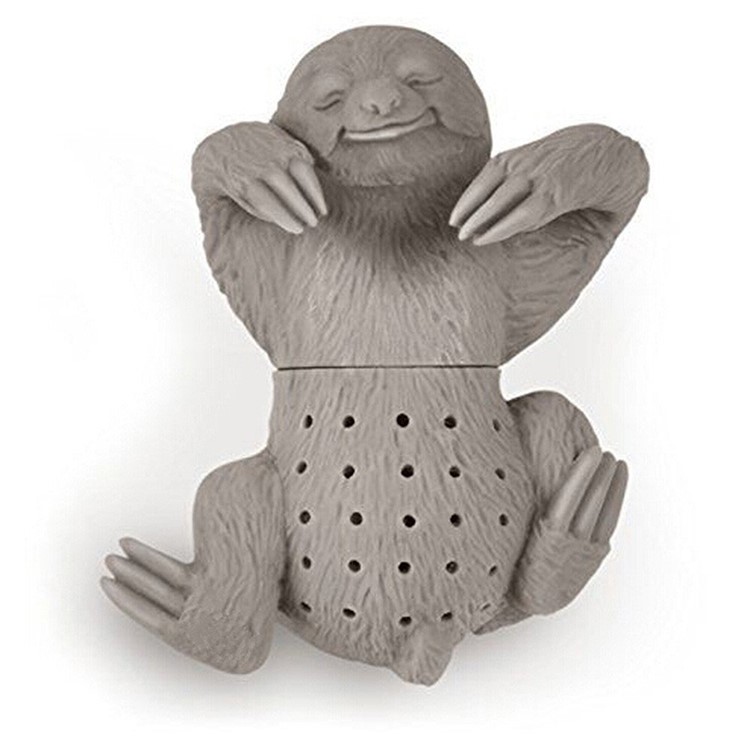 7 Pcs Cute Food-grade Silicone Tea Strainer Tea Infuser (Man, Monkey, Sea Lions, Elephant, Shark, Dog, Sloth)-25