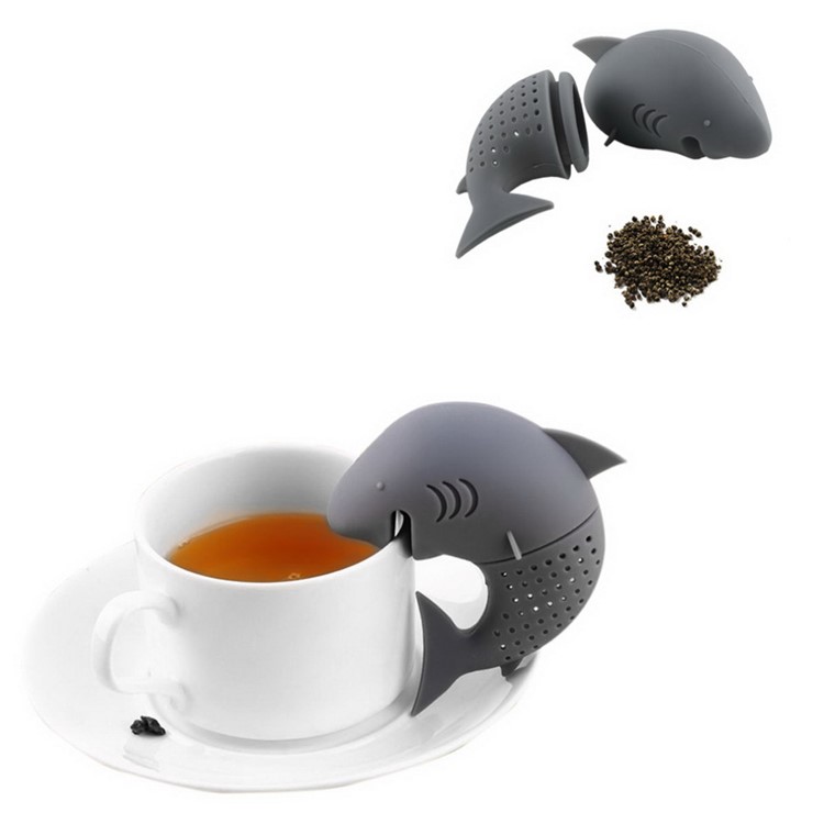 7 Pcs Cute Food-grade Silicone Tea Strainer Tea Infuser (Man, Monkey, Sea Lions, Elephant, Shark, Dog, Sloth)-8