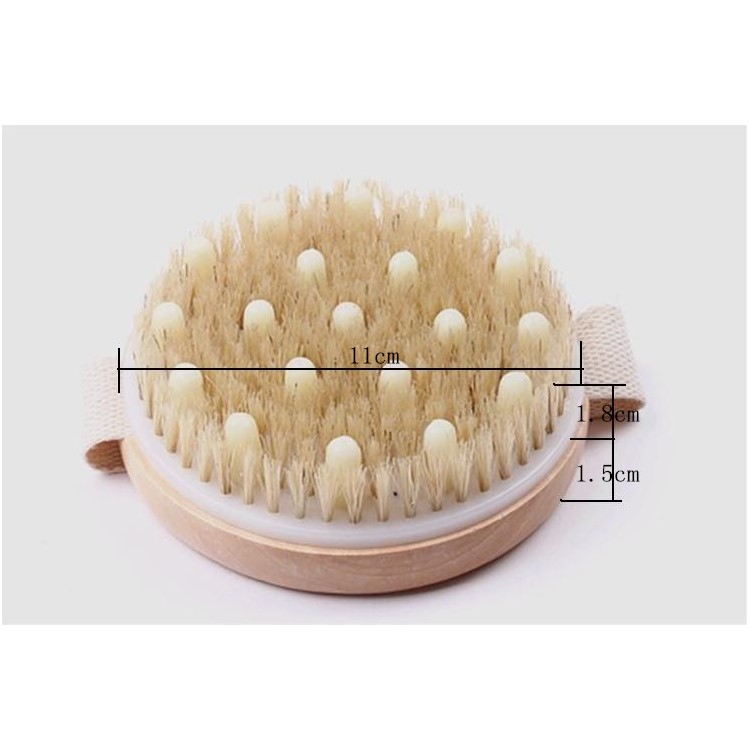 PPR Natural Boar's Bristle Massage Bath Body Brush-2