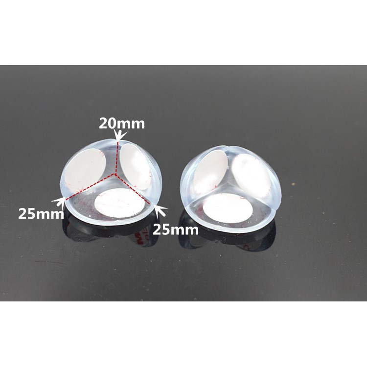 10PCS L-Shaped + 10PCS Ball-Shaped Baby Safety Clear Furniture Corner Guards Corner Protector with 3M Adhesive-8
