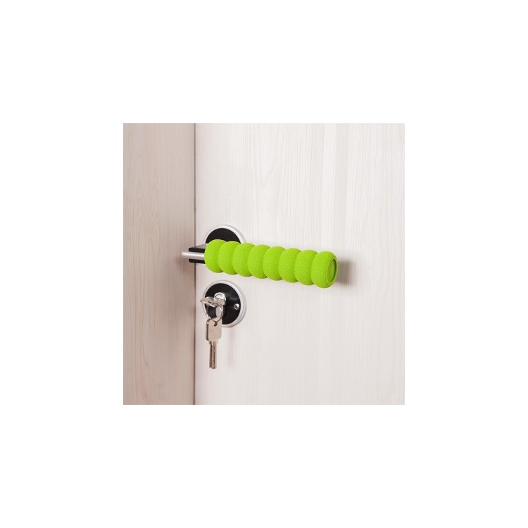 Anti-Collision Soft Door Handle Spiral Cover Baby Safety Protector - Green-1