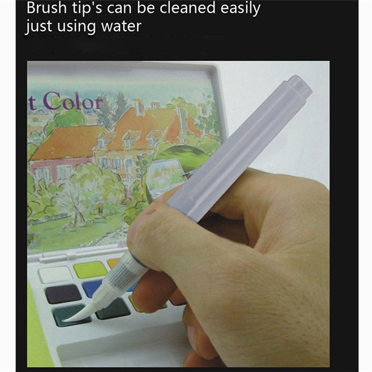 Water Coloring Brush Pens - Set of 6 Brush Tips-10