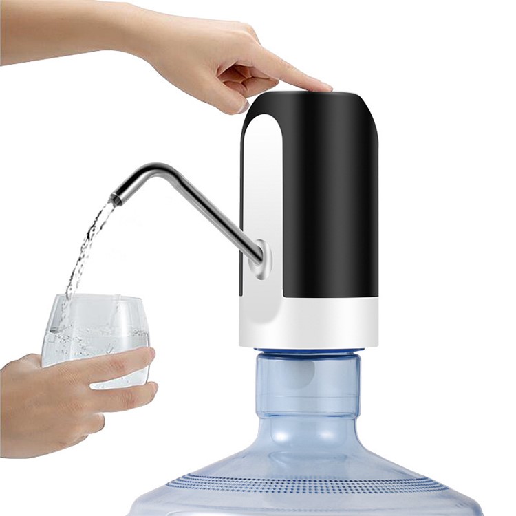 USB Charging Automatic Drinking Water Pump Electric Water Dispenser - Black-1