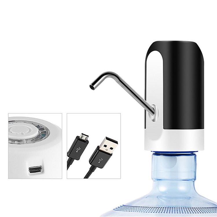 USB Charging Automatic Drinking Water Pump Electric Water Dispenser - Black-7