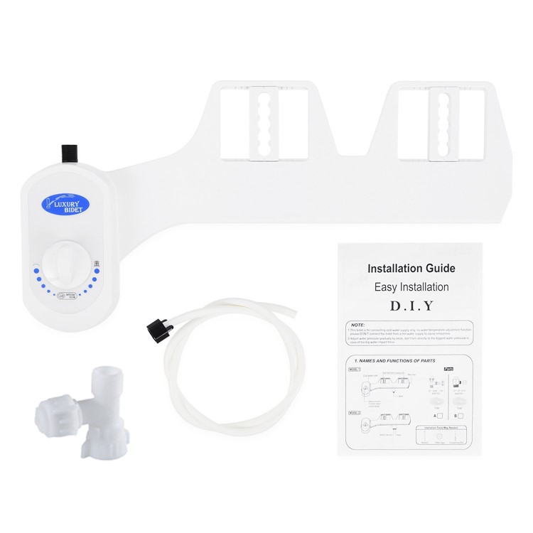 Women Bidet Toilet Seat Fresh Water Washer Dual Nozzle Cold Sprayer - Asia/Australia G1/2 Standard Connector-7