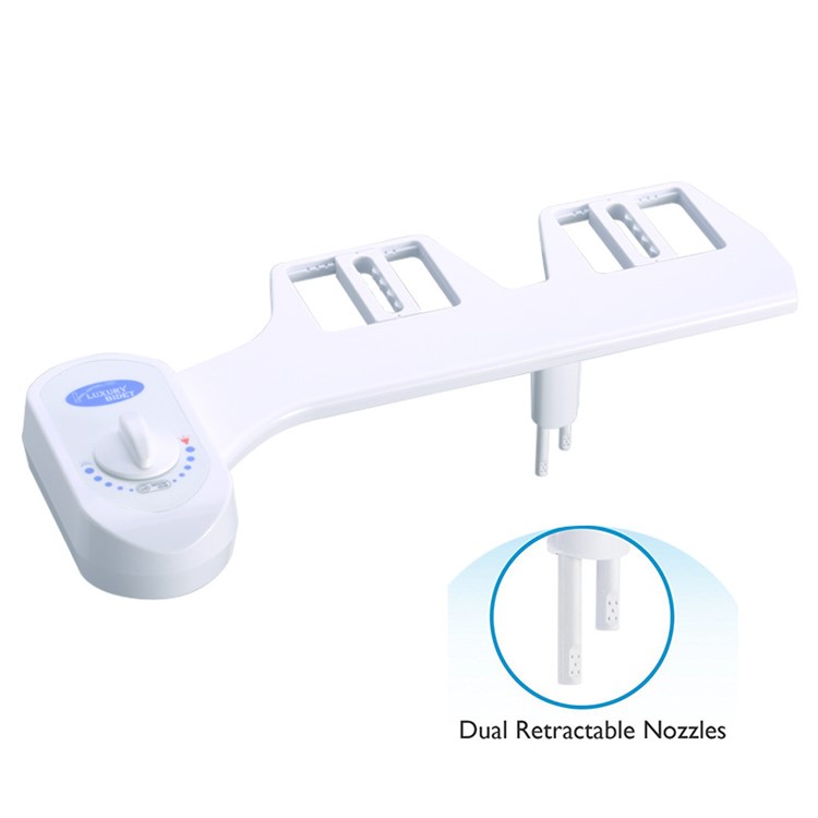 Women Bidet Toilet Seat Fresh Water Washer Dual Nozzle Cold Sprayer - North America 15/16 Standard Connector-1