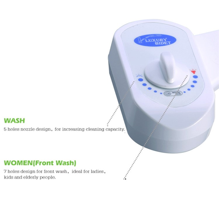 Women Bidet Toilet Seat Fresh Water Washer Dual Nozzle Cold Sprayer - North America 15/16 Standard Connector-3