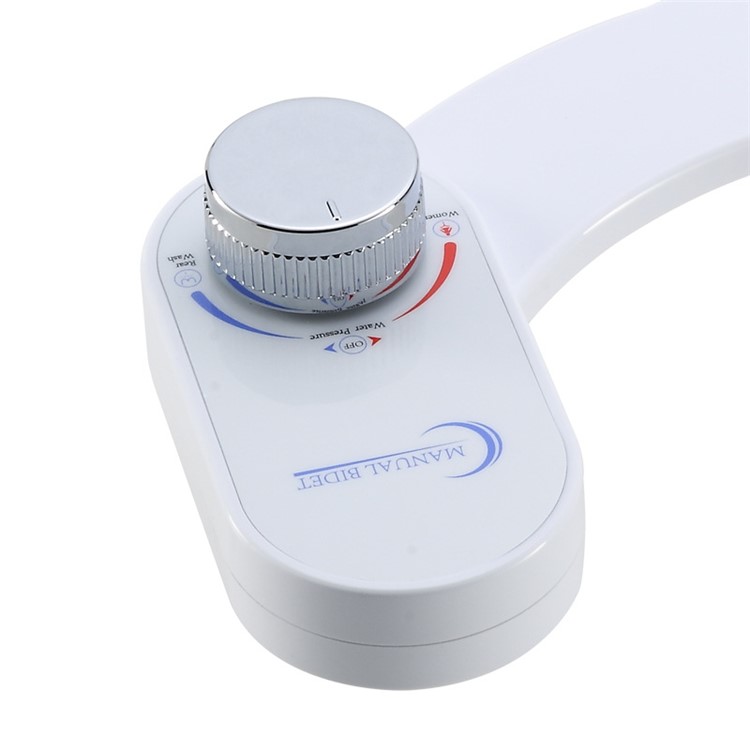 Non-Electric Bottom Feminine Dual Nozzle Cold Water Bidet Toilet Sprayer Washer - North America 15/16 Standard Connector-2