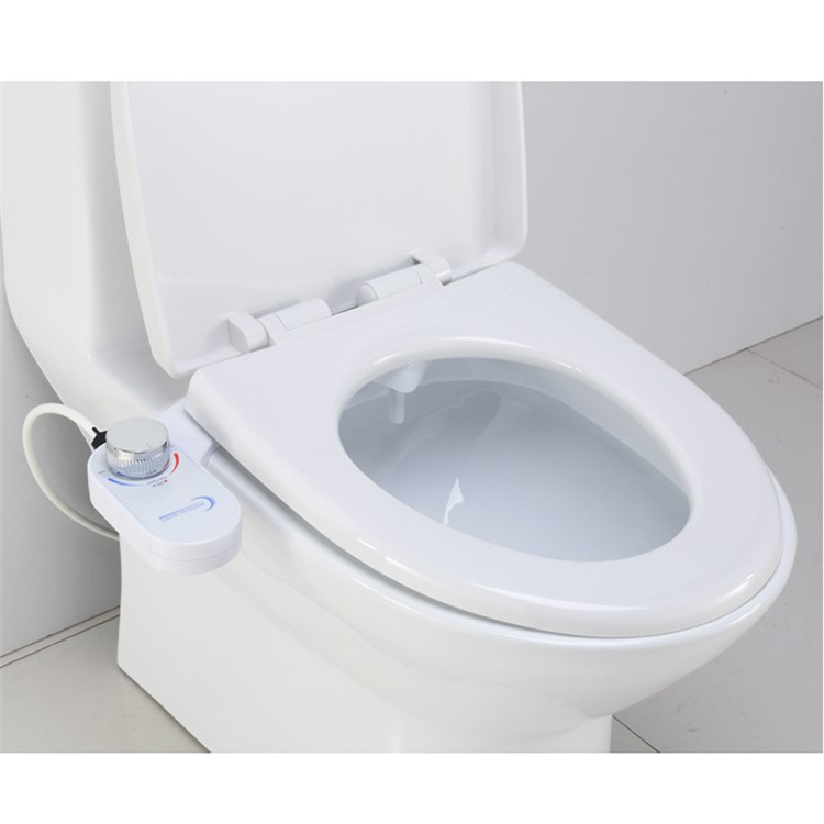 Non-Electric Bottom Feminine Dual Nozzle Cold Water Bidet Toilet Sprayer Washer - North America 15/16 Standard Connector-4