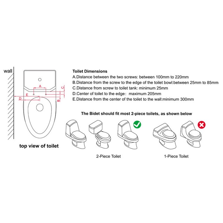 Dual Nozzle Cold/Hot Water Self Cleaning Bidet Toilet Women Washer Sprayer - Asia/Australia G1/2 Standard Connector-14