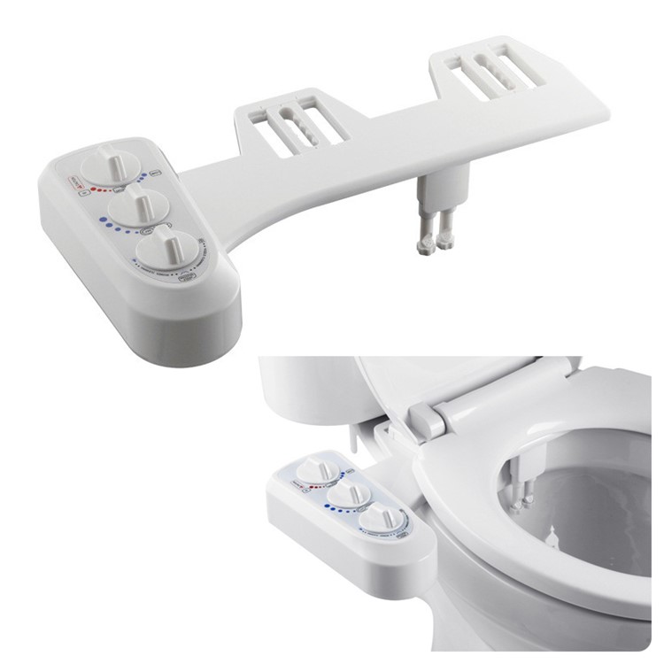 Dual Nozzle Cold/Hot Water Self Cleaning Bidet Toilet Women Washer Sprayer - Europe 3/8 Standard Connector-1