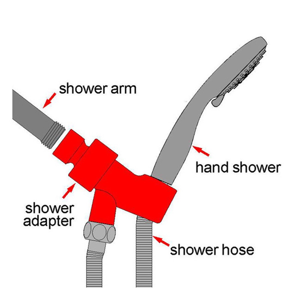Bathroom 5 Way Multi-Function Water Saving Hand Held Shower Hose Shower Arm Set-4