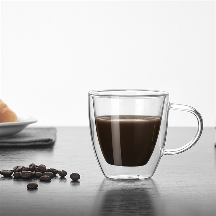 Mug À Café Double Paroi En Verre Isolé 160ML-1