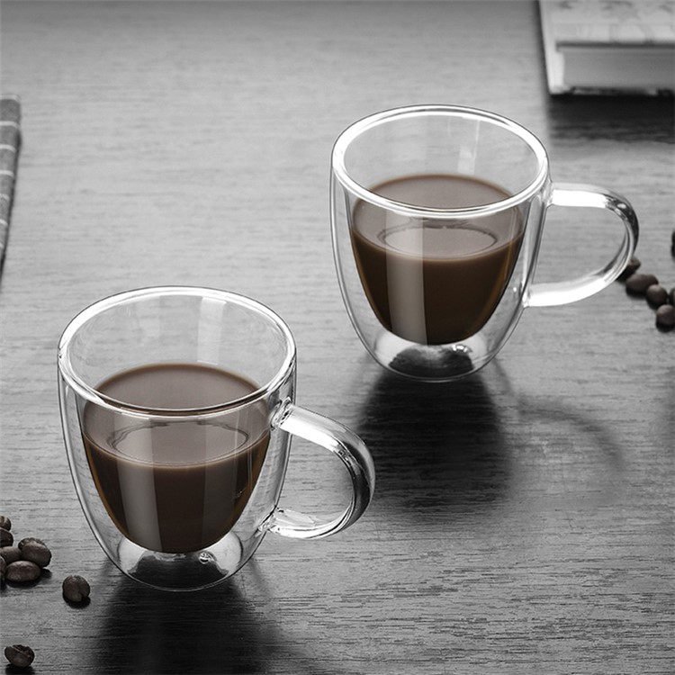 Mug À Café Double Paroi En Verre Isolé 160ML-5