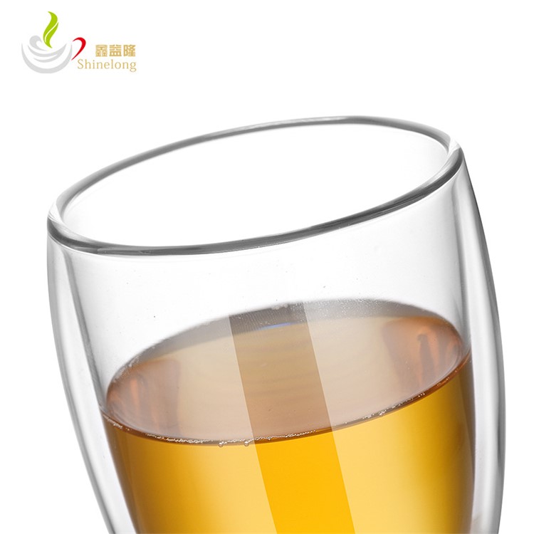 350ML Double Wall Coffee Tea Cup with Bamboo Lid-5