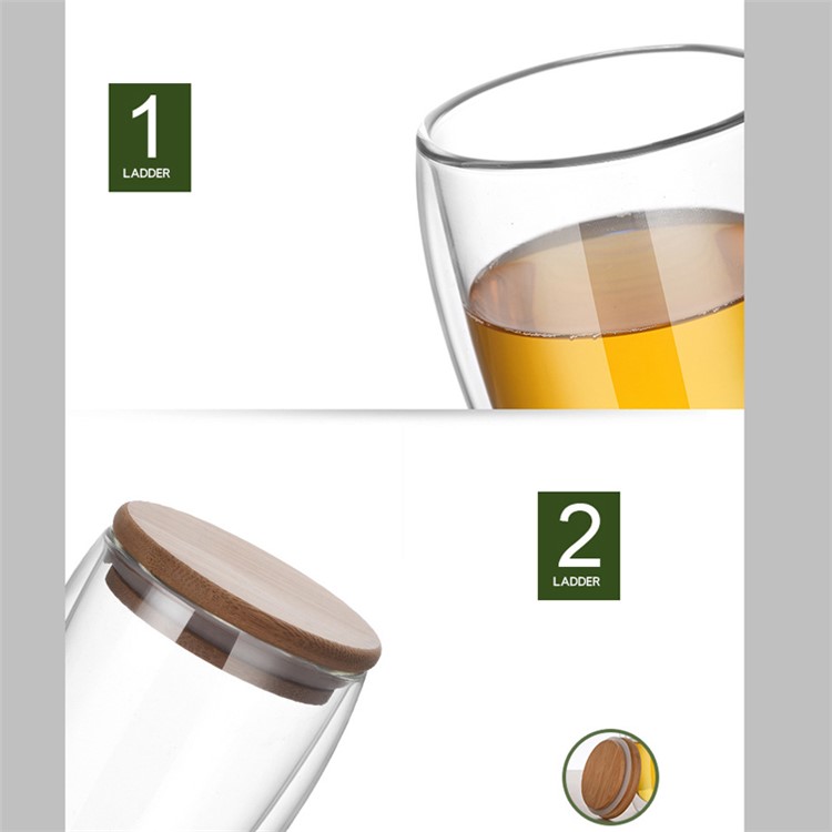 350ML Double Wall Coffee Tea Cup with Bamboo Lid-6