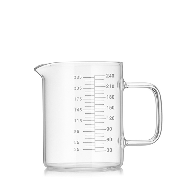 240ml High Borosilicate Glass Measuring Cup with Scale Liquid Powder Milk Cup-1