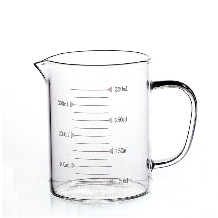 350ml High Borosilicate Glass Measuring Cup with Scale Liquid Powder Milk Cup-1