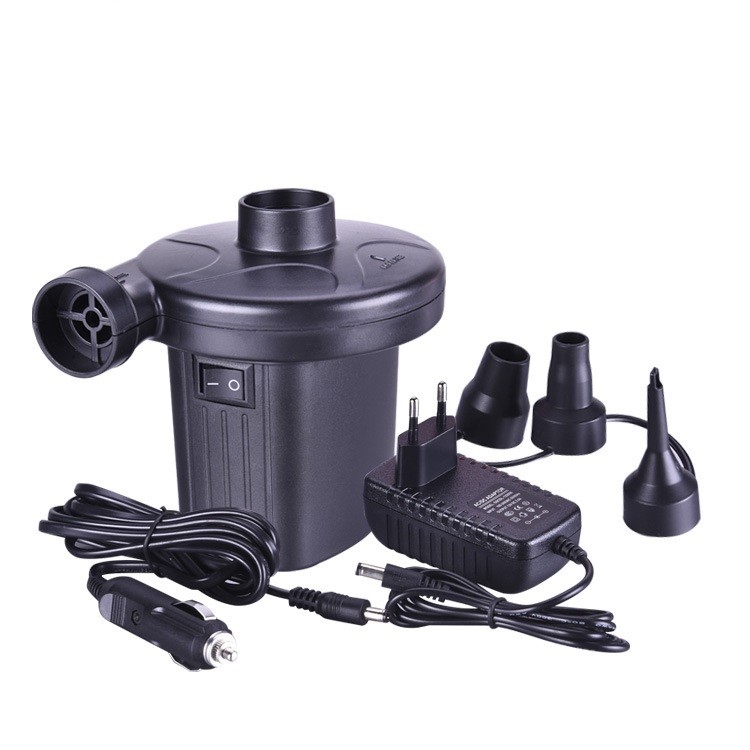 Electric Air Pump 110V AC/12V DC Quick-Fill Pump for Inflatables Air Mattress Raft Bed Boat Pool Toy - EU Plug-2