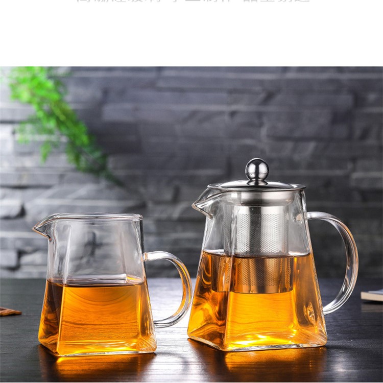 450ML High Borosilicate Glass Tea Pot with Removable 304 Stainless Steel Infuser-12