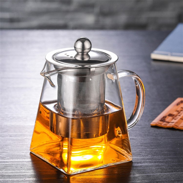 450ML High Borosilicate Glass Tea Pot with Removable 304 Stainless Steel Infuser-2