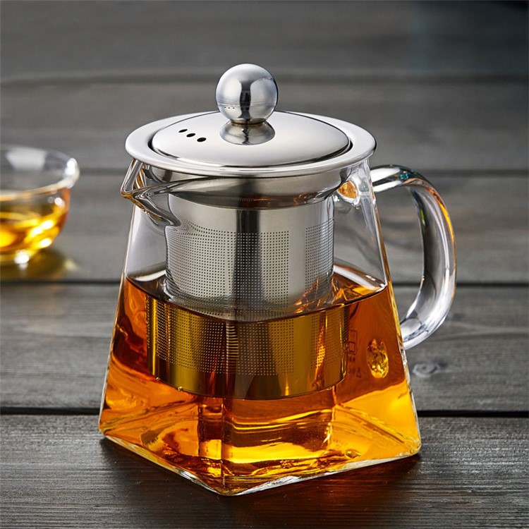 450ML High Borosilicate Glass Tea Pot with Removable 304 Stainless Steel Infuser-3