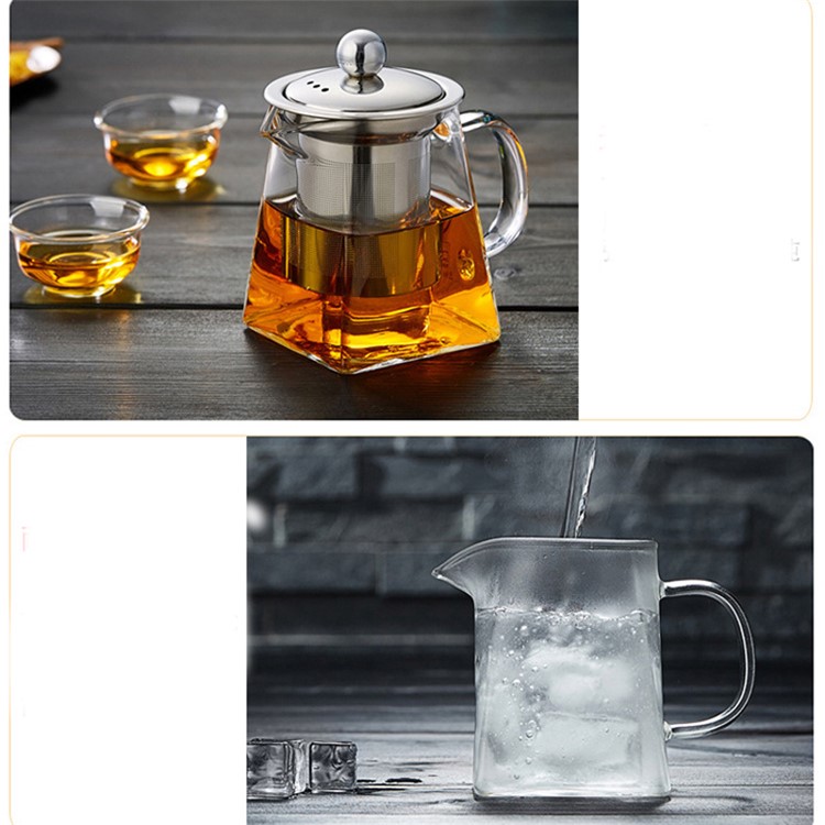 450ML High Borosilicate Glass Tea Pot with Removable 304 Stainless Steel Infuser-8