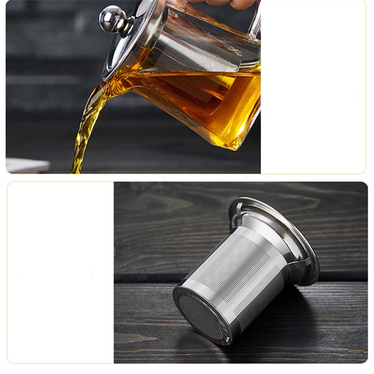 450ML High Borosilicate Glass Tea Pot with Removable 304 Stainless Steel Infuser-9